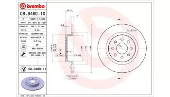 Tarcze hamulcowe BREMBO 08.9460.11