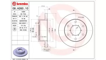Tarcze hamulcowe BREMBO 08.A260.10
