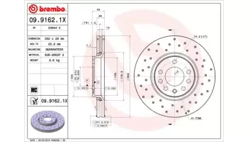 Tarcze hamulcowe BREMBO 09.9162.1X