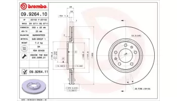 Tarcze hamulcowe BREMBO 09.9264.11