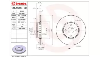Tarcze hamulcowe BREMBO 09.9790.20