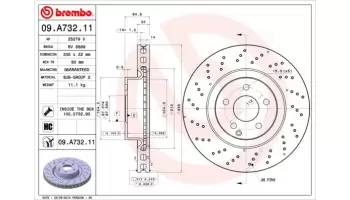 Tarcze hamulcowe BREMBO 09.A732.11