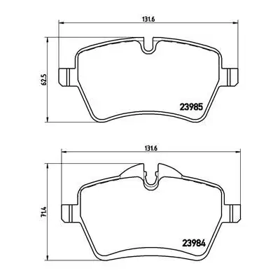 Klocki hamulcowe BREMBO P06051