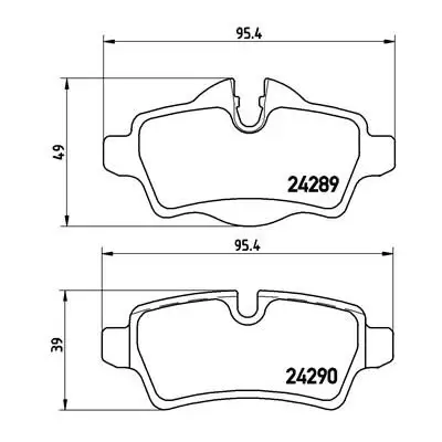 Klocki hamulcowe BREMBO P06052X