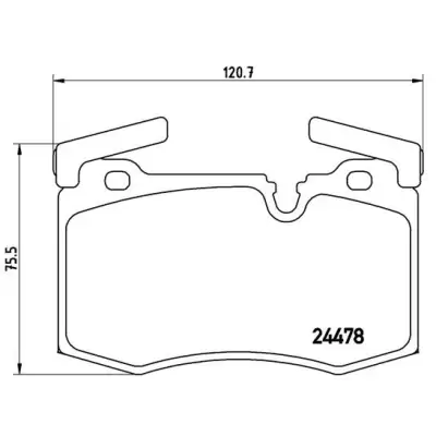 Klocki hamulcowe BREMBO P06068