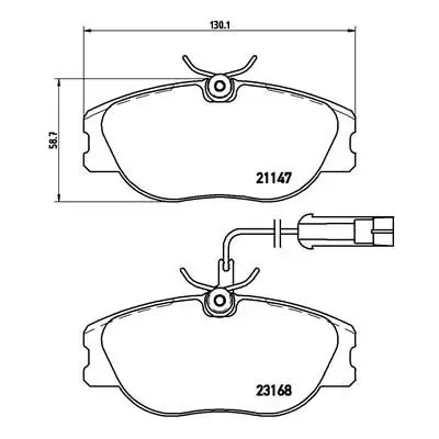 Klocki hamulcowe BREMBO P23066