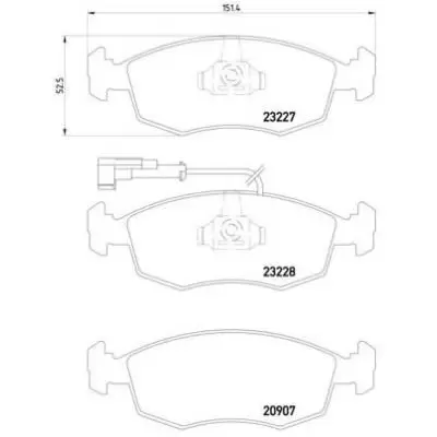 Klocki hamulcowe BREMBO P23076