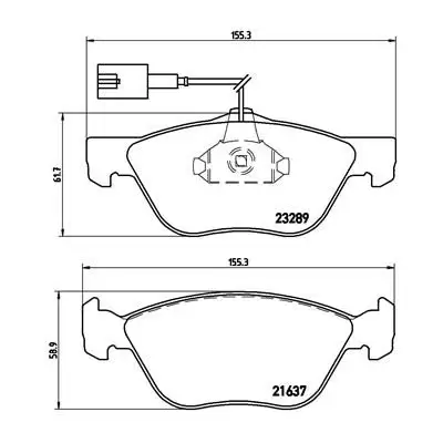 Klocki hamulcowe BREMBO P23077