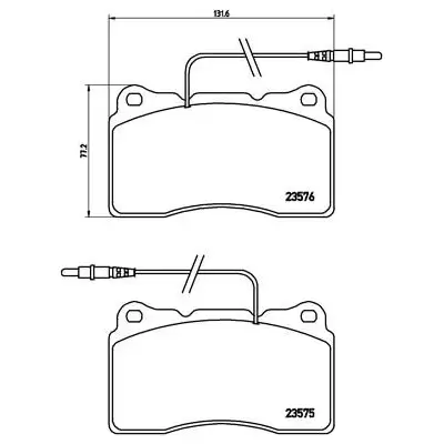 Klocki hamulcowe BREMBO P23082