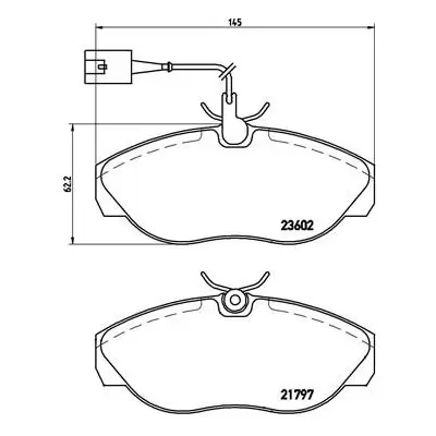 Klocki hamulcowe BREMBO P23083