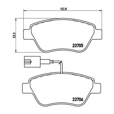 Klocki hamulcowe BREMBO P23085