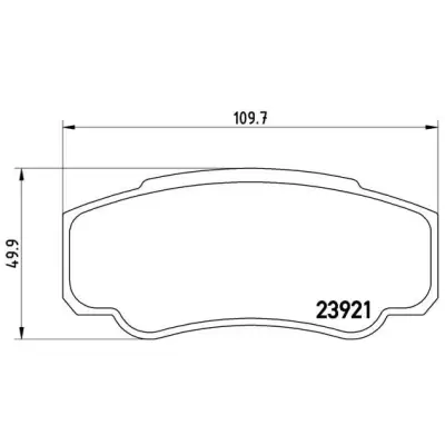 Klocki hamulcowe BREMBO P23093