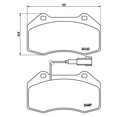 Klocki hamulcowe BREMBO P23117