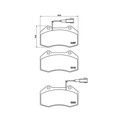 Klocki hamulcowe BREMBO P23139