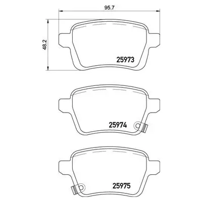 Klocki hamulcowe BREMBO P23156