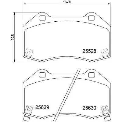 Klocki hamulcowe BREMBO P23182