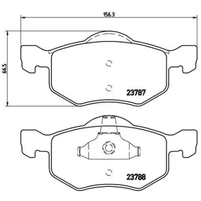 Klocki hamulcowe BREMBO P24056