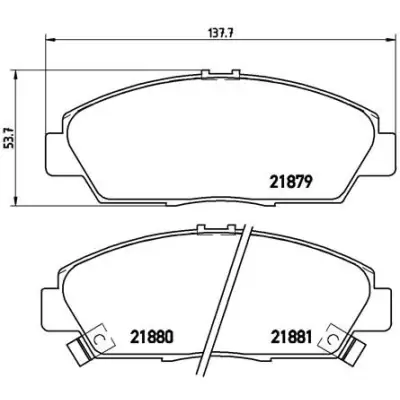 Klocki hamulcowe BREMBO P28021
