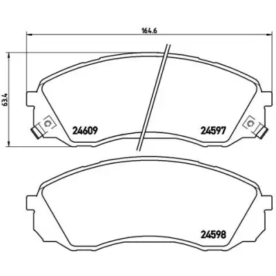 Klocki hamulcowe BREMBO P30041