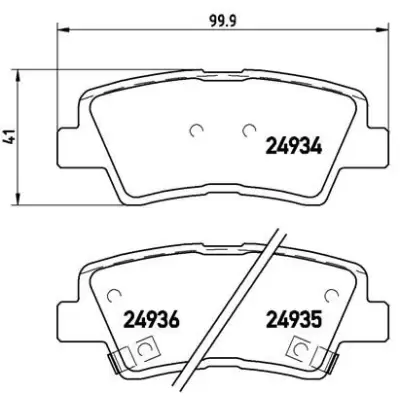 Klocki hamulcowe BREMBO P30047