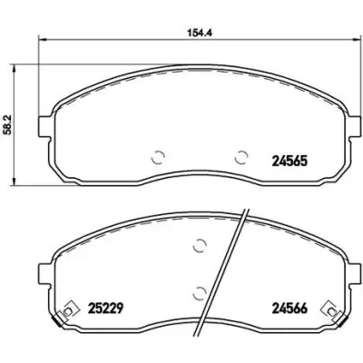 Klocki hamulcowe BREMBO P30058