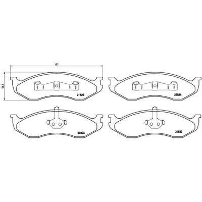 Klocki hamulcowe BREMBO P37004