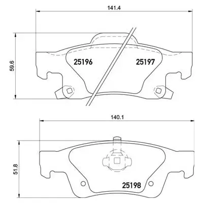 Klocki hamulcowe BREMBO P37016