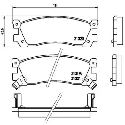 Klocki hamulcowe BREMBO P49025