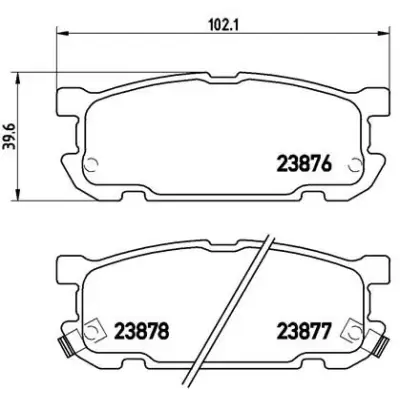 Klocki hamulcowe BREMBO P49030