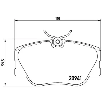 Klocki hamulcowe BREMBO P50008