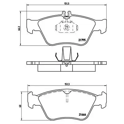 Klocki hamulcowe BREMBO P50023