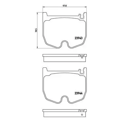 Klocki hamulcowe BREMBO P50062