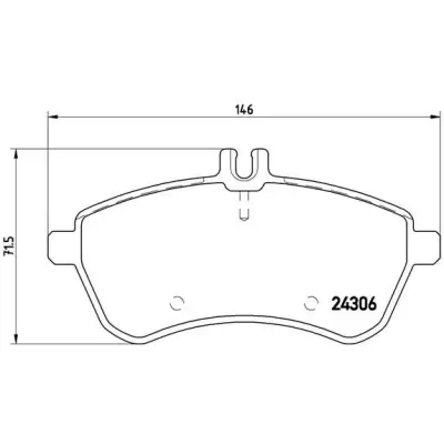 Klocki hamulcowe BREMBO P50070