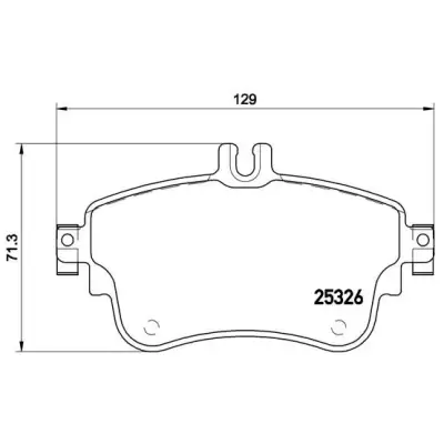 Klocki hamulcowe BREMBO P50094