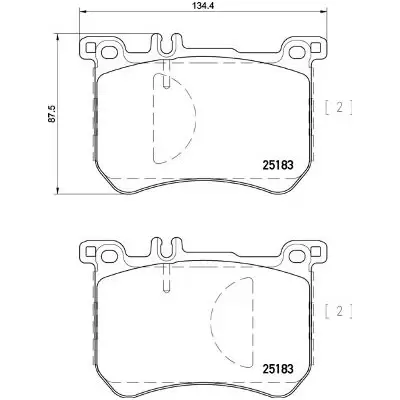 Klocki hamulcowe BREMBO P50111
