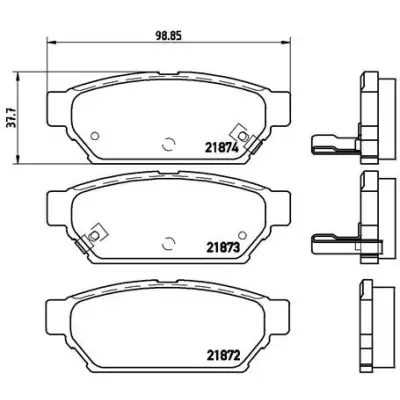 Klocki hamulcowe BREMBO P54016