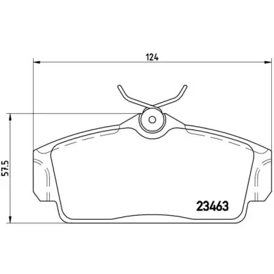 Klocki hamulcowe BREMBO P56036
