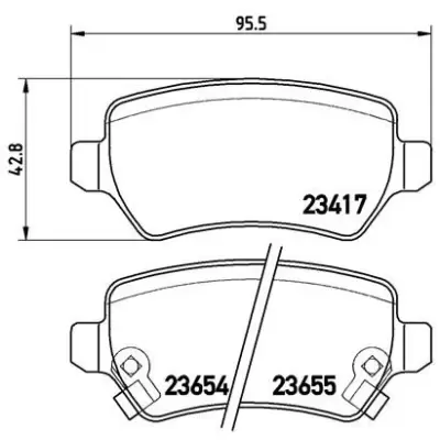 Klocki hamulcowe BREMBO P59038