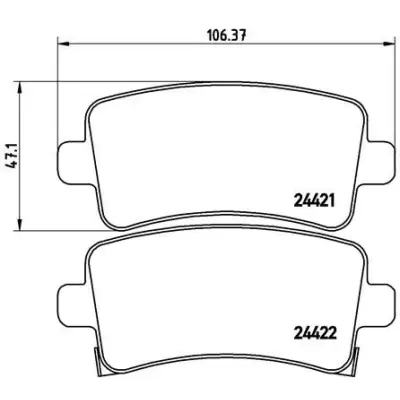 Klocki hamulcowe BREMBO P59059
