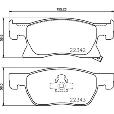 Klocki hamulcowe BREMBO P59092