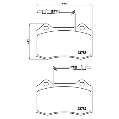 Klocki hamulcowe BREMBO P61064