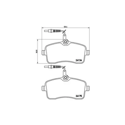 Klocki hamulcowe BREMBO P61077