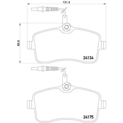 Klocki hamulcowe BREMBO P61109