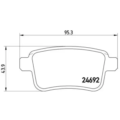 Klocki hamulcowe BREMBO P68043