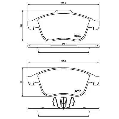 Klocki hamulcowe BREMBO P68047X