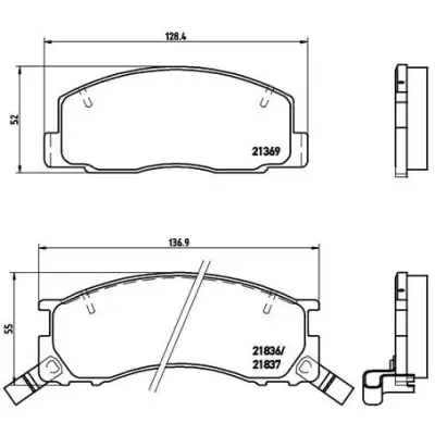 Klocki hamulcowe BREMBO P83029