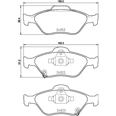 Klocki hamulcowe BREMBO P83159