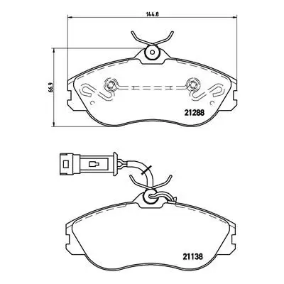 Klocki hamulcowe BREMBO P85018