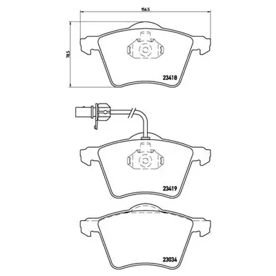 Klocki hamulcowe BREMBO P85062