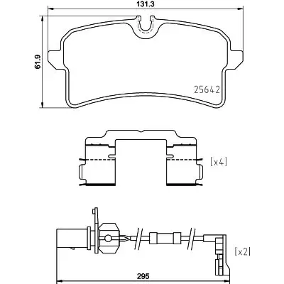 Klocki hamulcowe BREMBO P85151